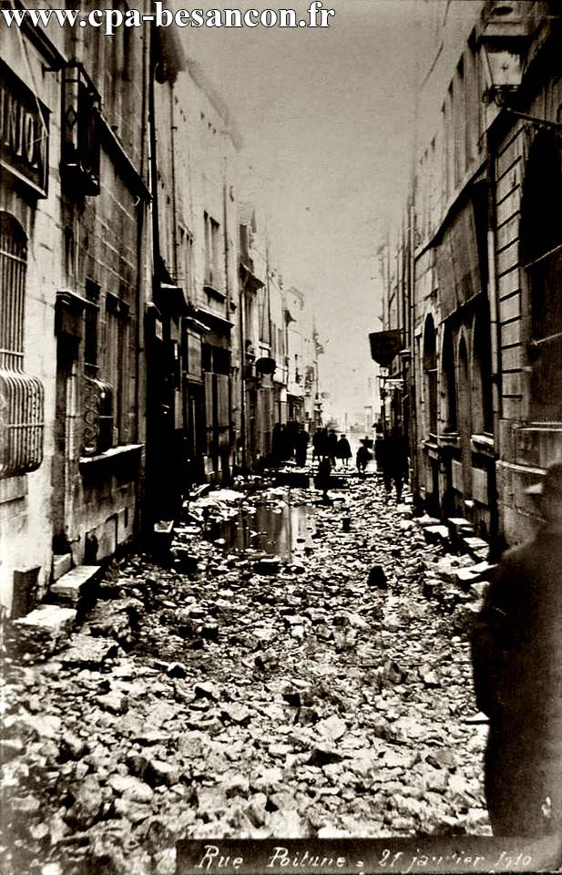 BESANÇON - Rue Poitune - 21 janvier 1910